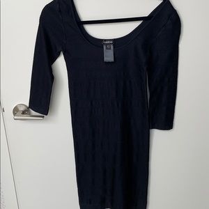 Bebe black bodycon dress